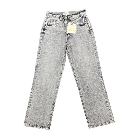 Pistola Denim - Pistola Cassie Crop Super High Rise Straight Stone Washed Denim Womens Sz 26 NWT